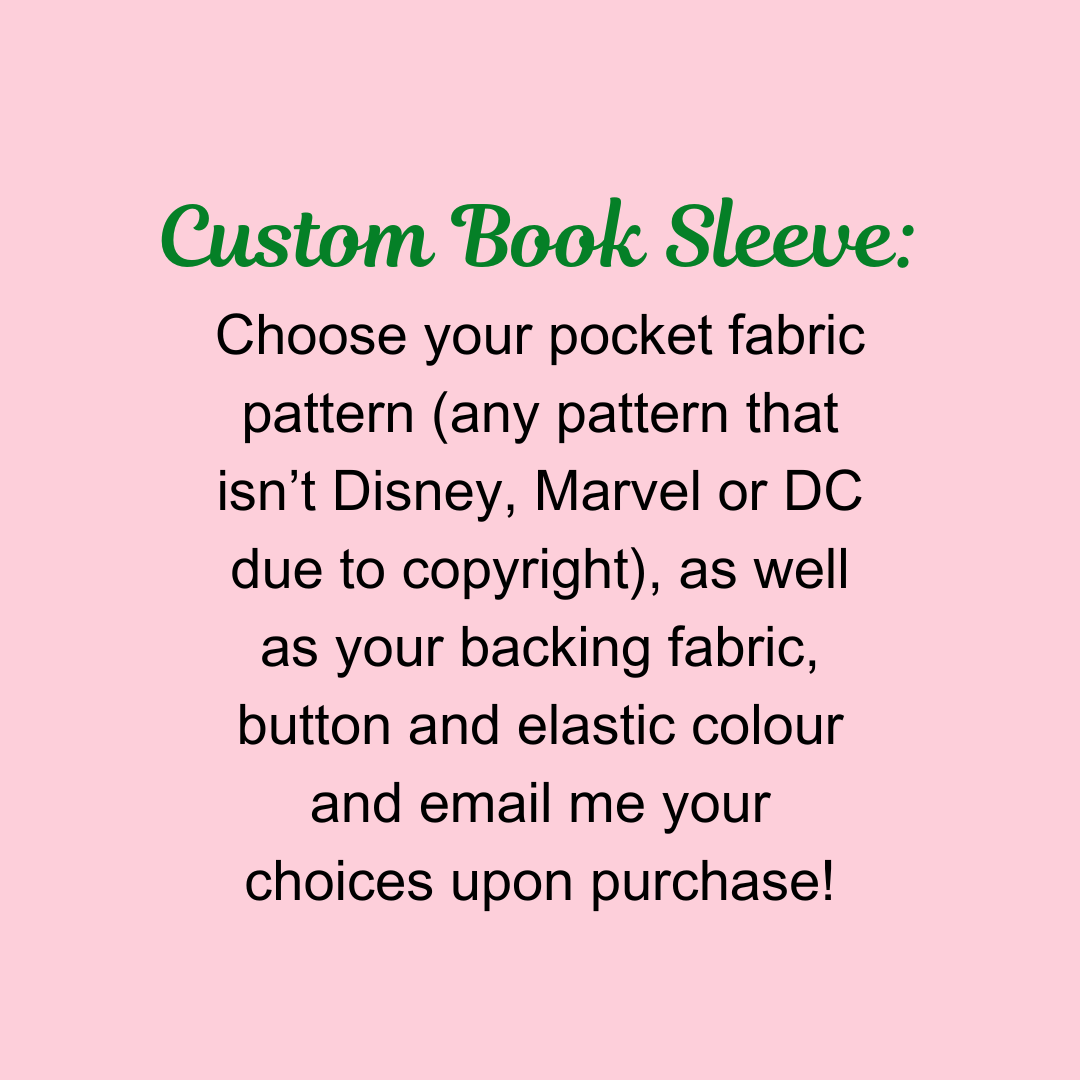 Custom Book Sleeve