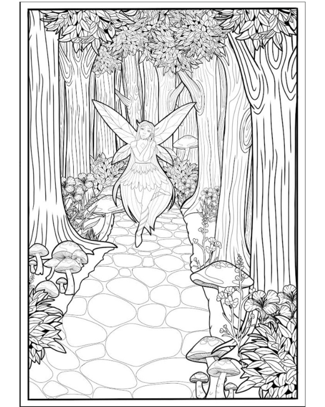 Fairy PDF Colouring Page