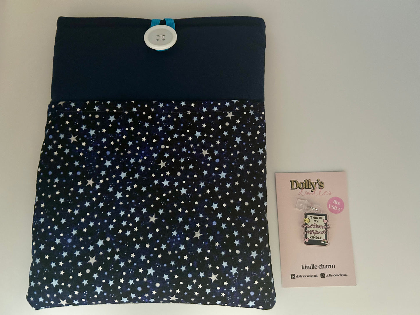 Star Kindle Sleeve and “This is My Emotional Support Kindle” Kindle Charm