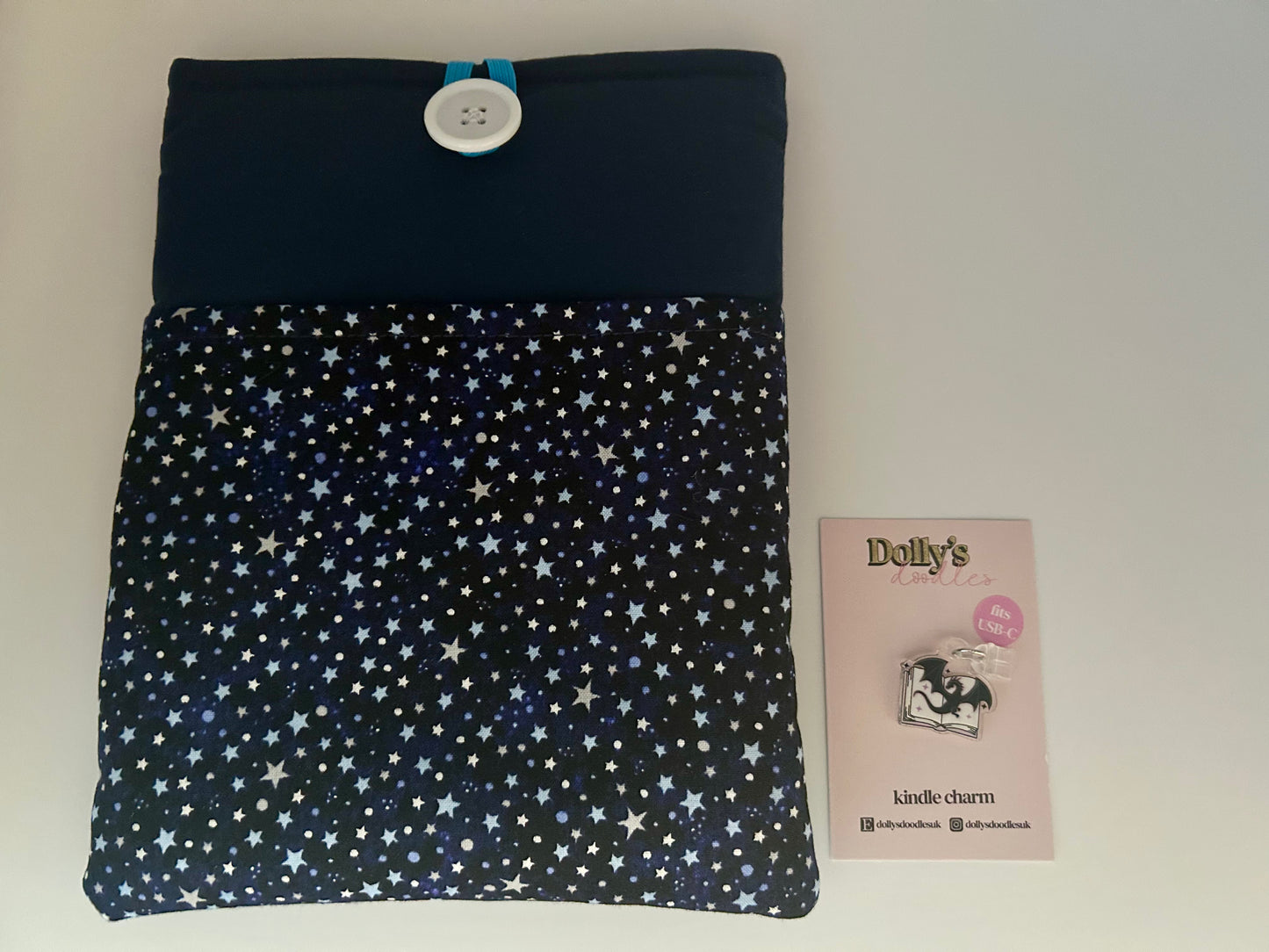 Star Kindle Sleeve and Dragon Kindle Charm
