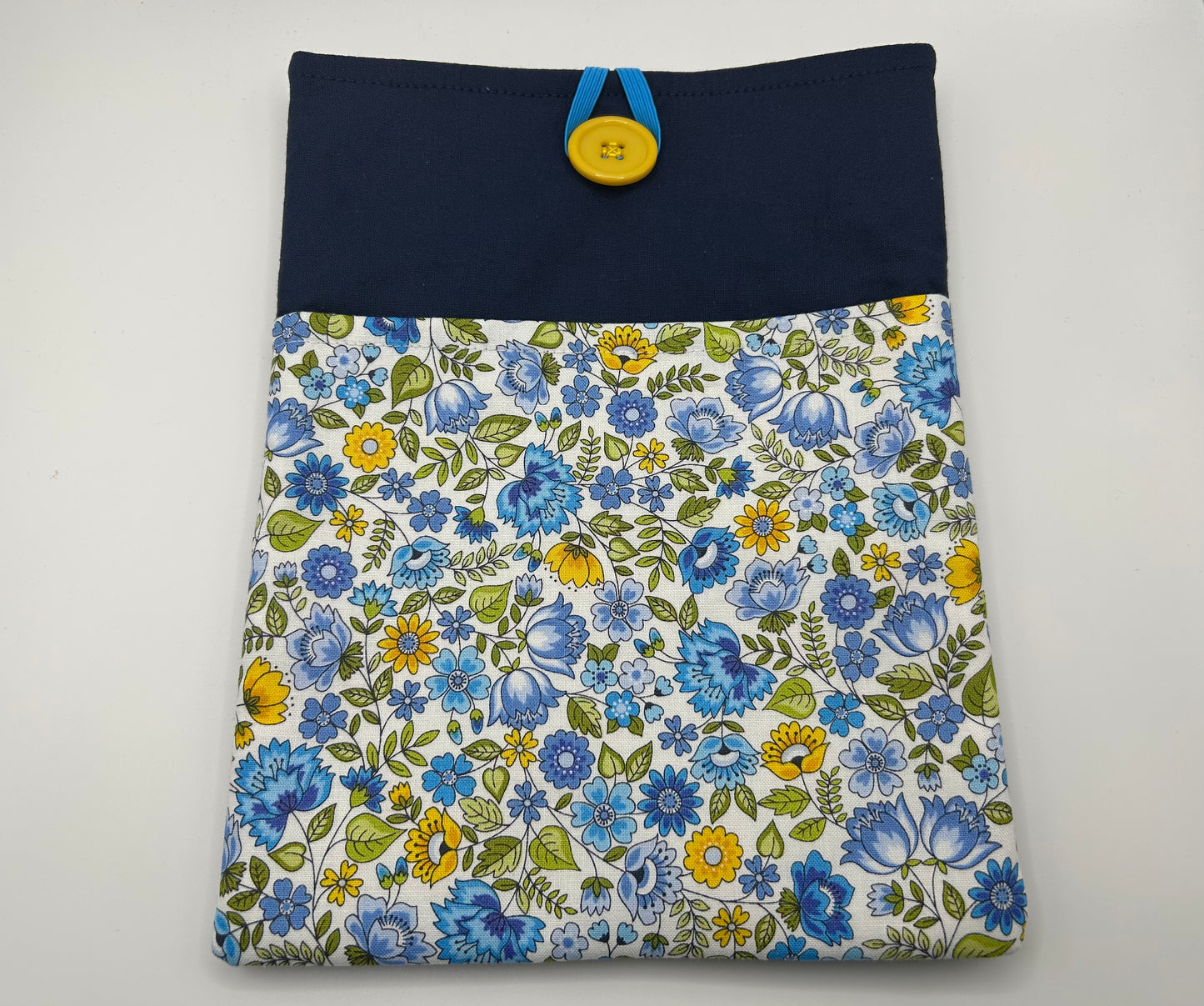 Yellow and Blue Flower Book Sleeve