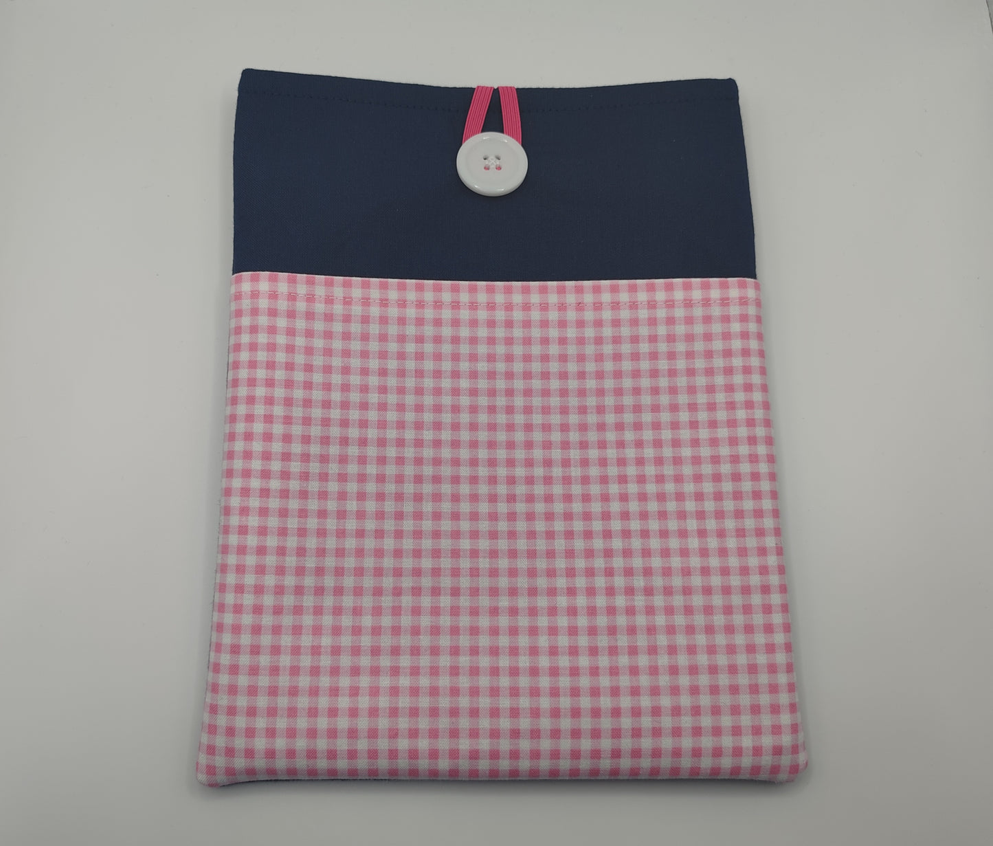 Pink Gingham Book Sleeve