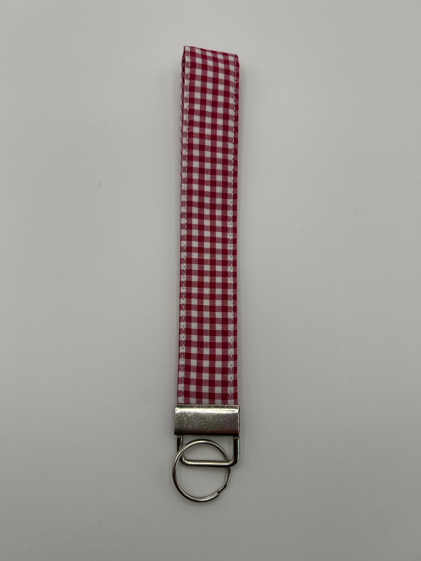 Red Gingham Wristlet