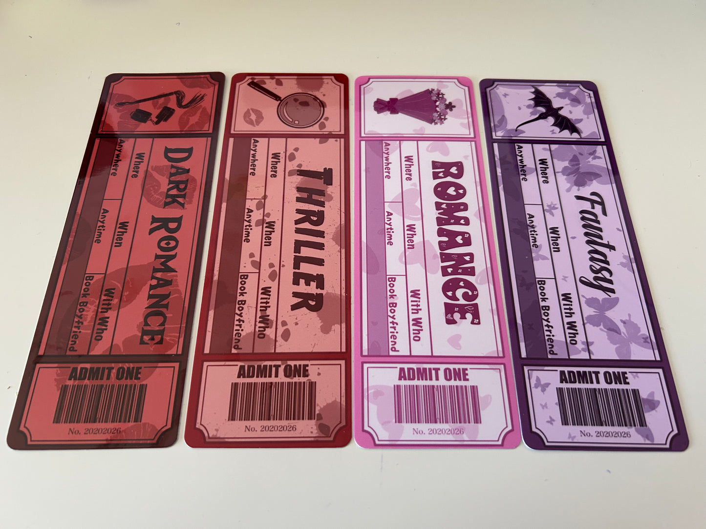 Admit One Bookmarks