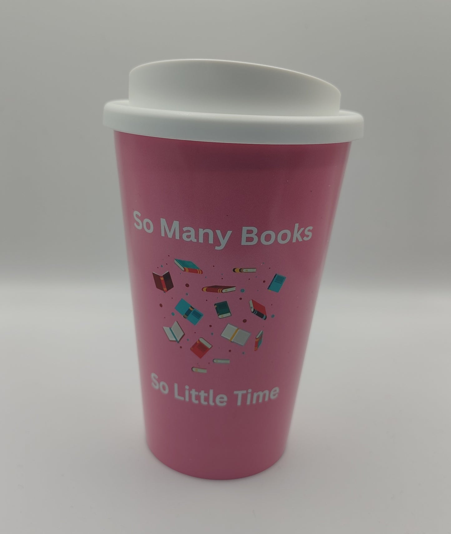 So Many Books So Little Time Travel Mug