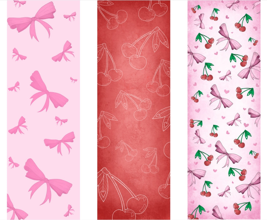 Cherries and Bows PDF Bookmarks