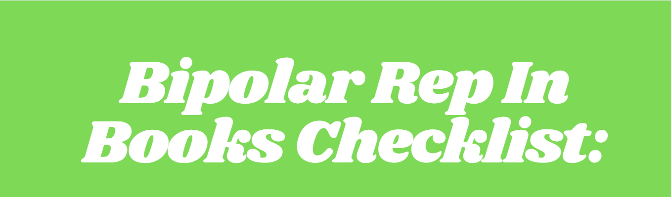 Bipolar Rep in Books Checklist