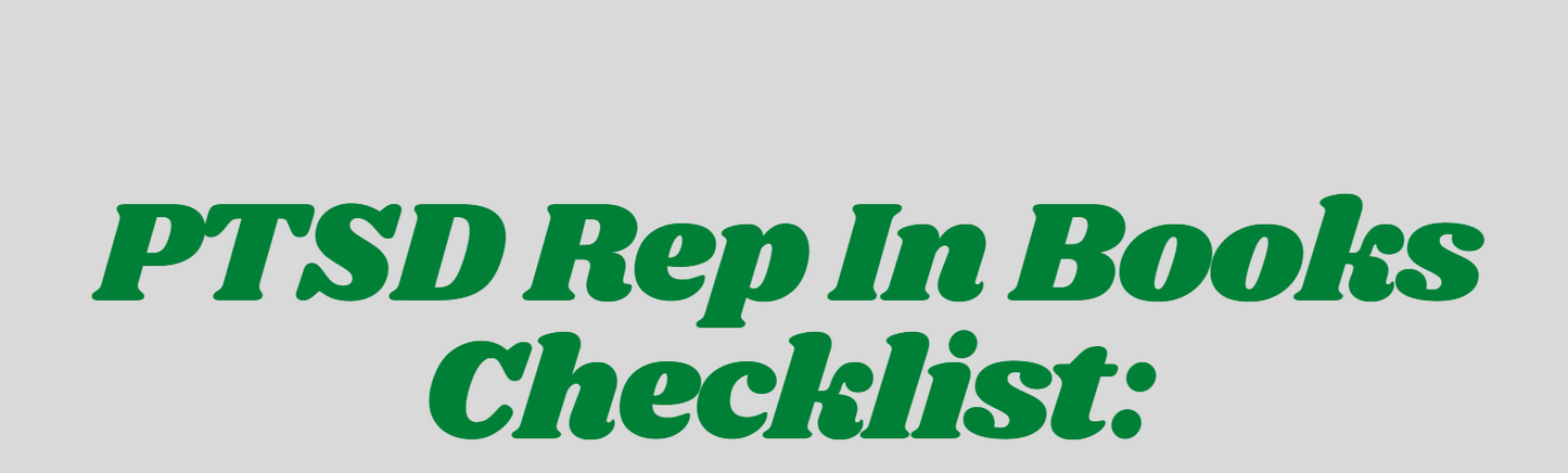 PTSD Rep in Books Checklist