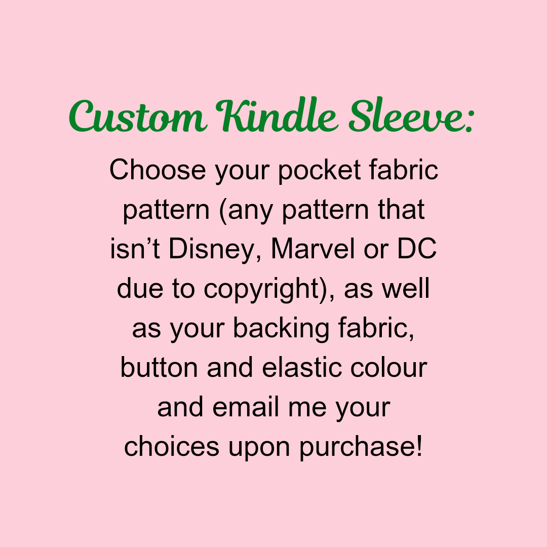 Custom Kindle Sleeve