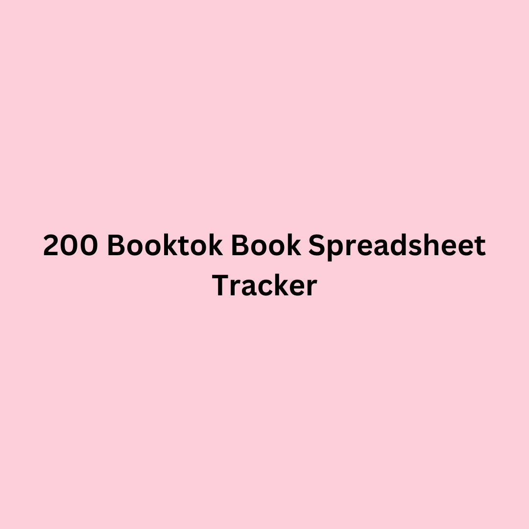200 Booktok Book Spreadsheet Tracker