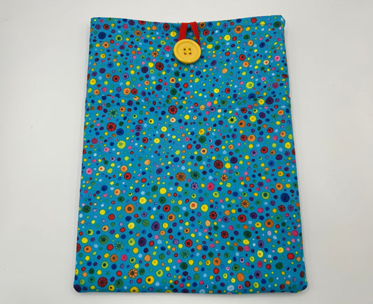 Blue Polka Dot Book Sleeve