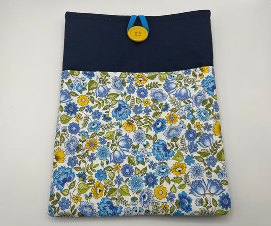 Yellow and Blue Flower Book Sleeve