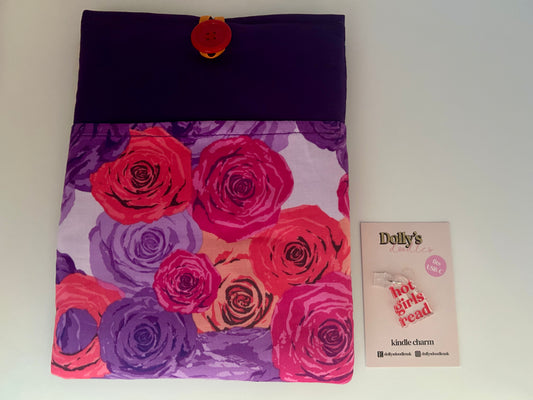 Roses Kindle Sleeve and “Hot Girls Read” Kindle Charm