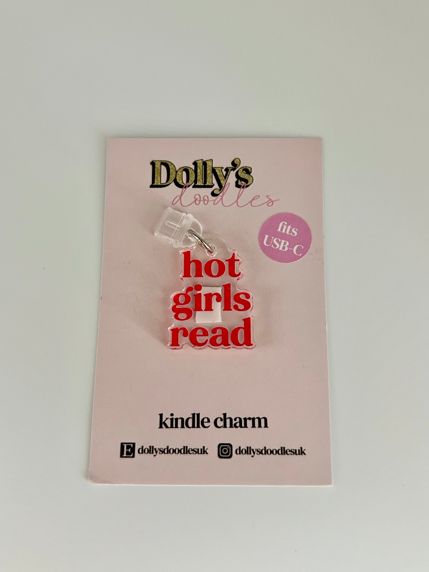 Hot Girls Read Kindle Charm