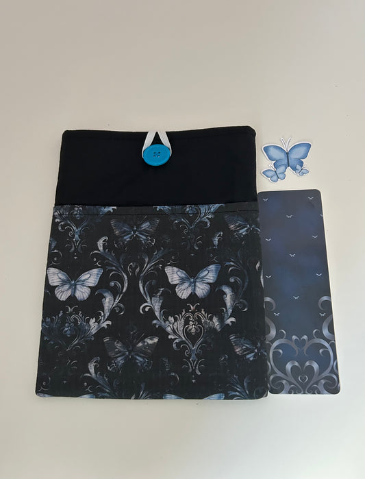 Blue Butterfly Book Sleeve, Bookmark and Sticker Pack
