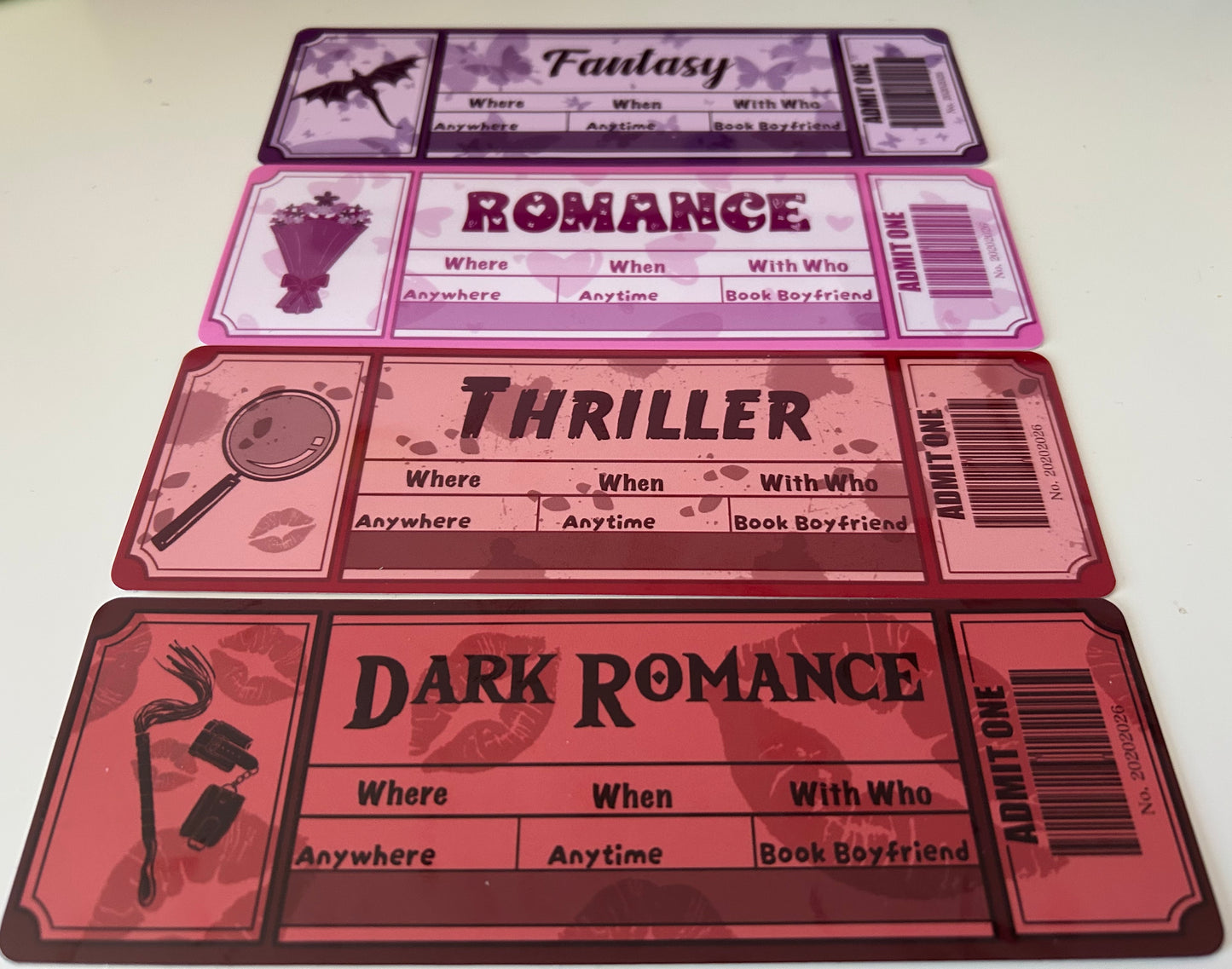 Admit One Bookmarks