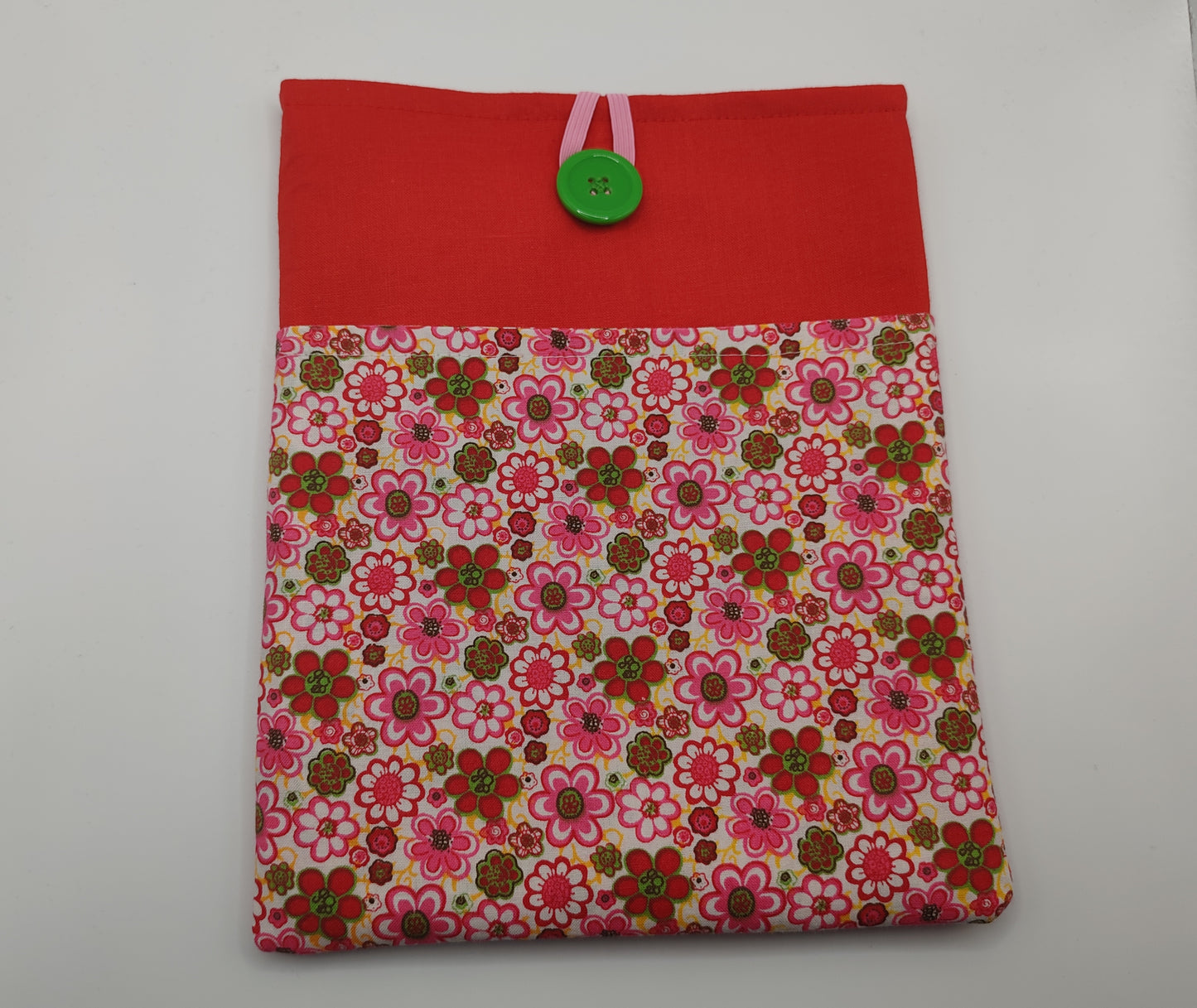 Red Flower Book Sleeve