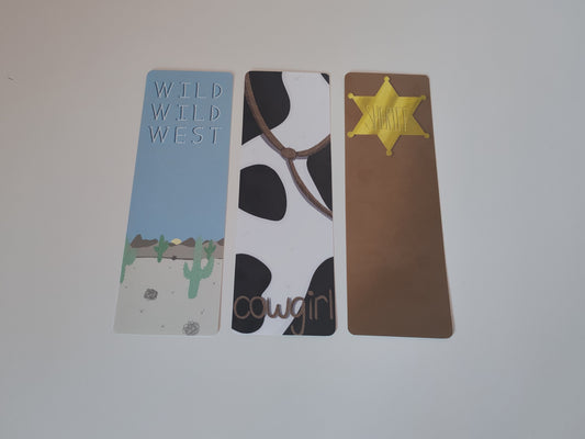 Laminated Wild West Bookmark Pack