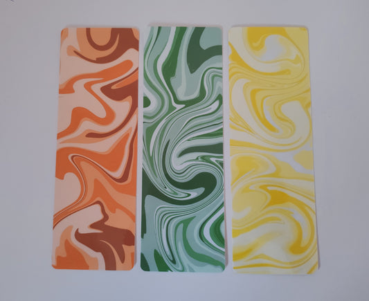 Laminated Warm Marble Bookmark Pack