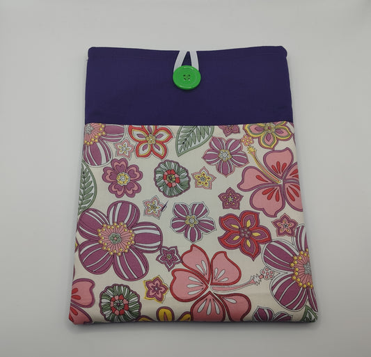 Purple Floral Book Sleeve (SR)