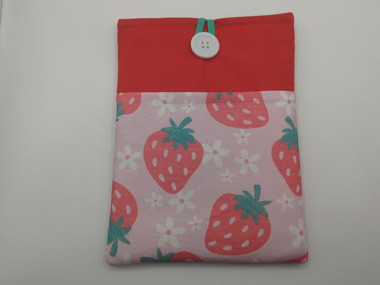 Pink Strawberry Kindle Sleeve