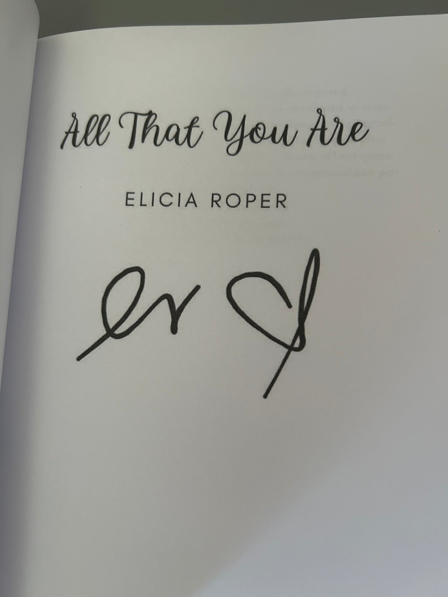 All That You Are by Elicia Roper (With Bow Book Sleeve) YA Romance Bundle