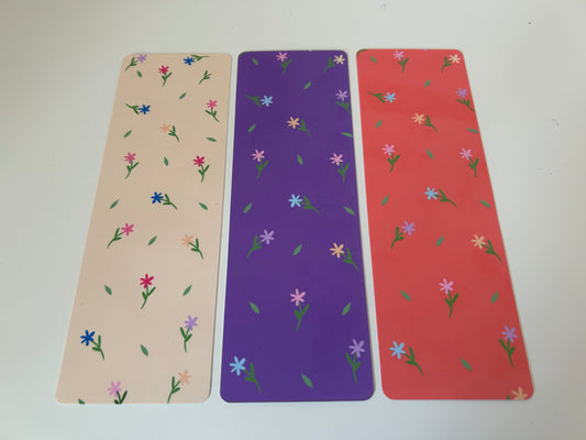 Laminated Floral Bookmark Pack