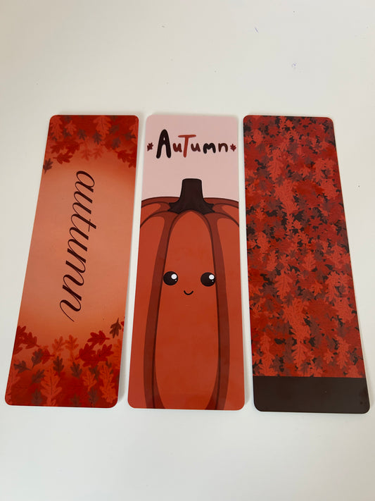 Laminated Autumn Bookmark Pack (FR)