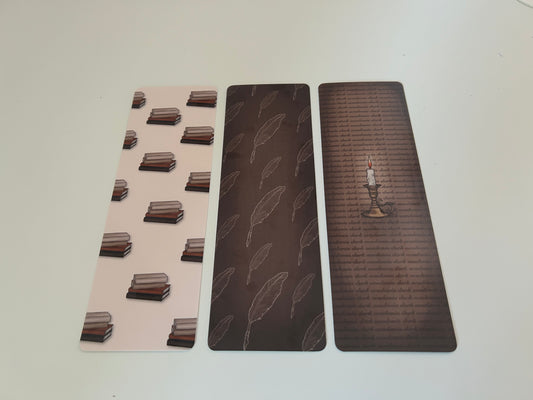 Laminated Dark Academia Bookmark Pack