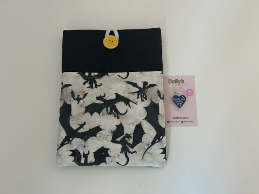 Dragon Kindle Sleeve and “Kindle and Bed by 9pm” Kindle Charm