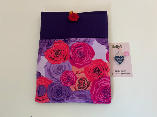Roses Kindle Sleeve and “Kindle and Bed by 9pm” Kindle Charm