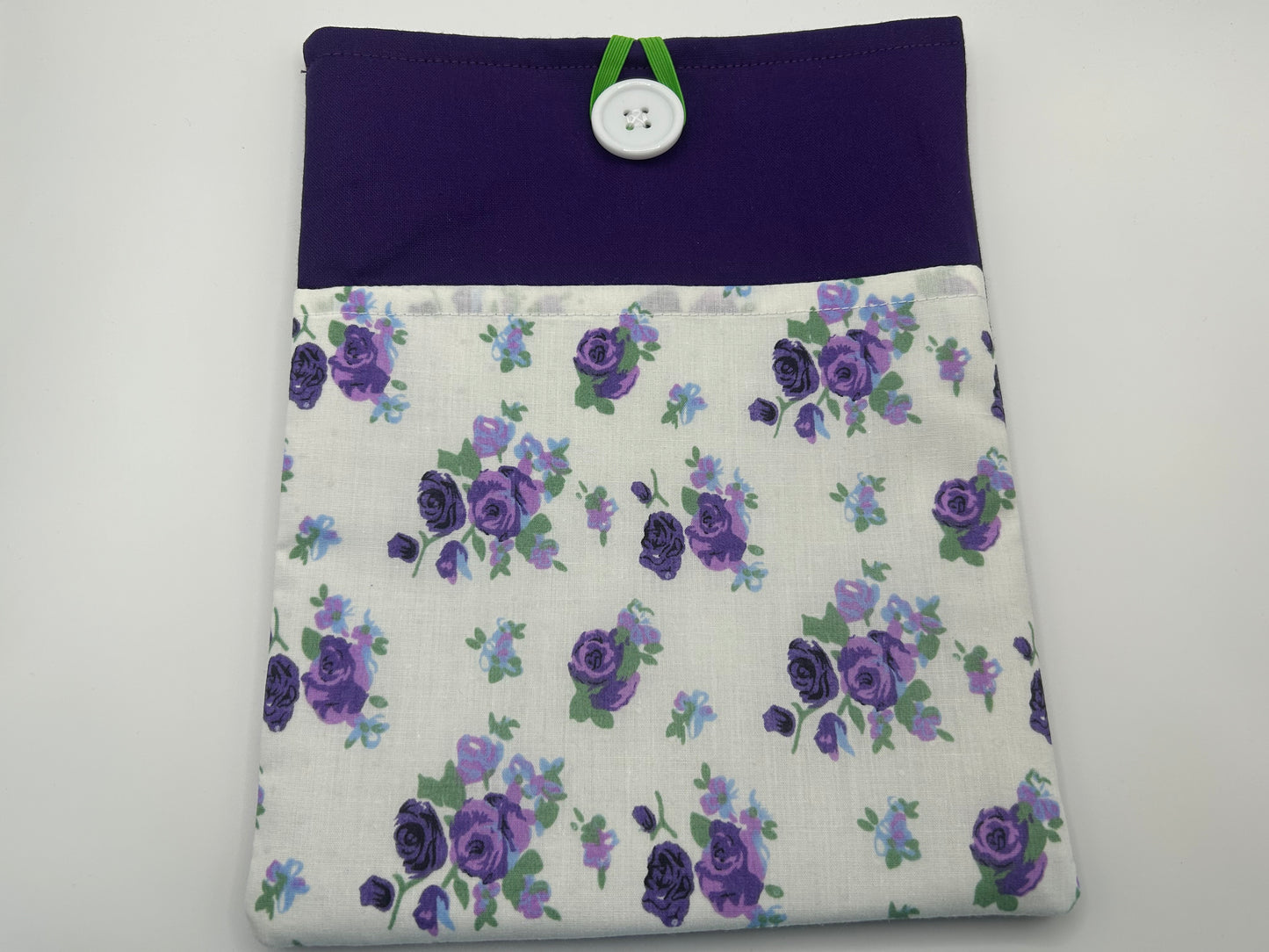Purple Ditsy Flower Book Sleeve