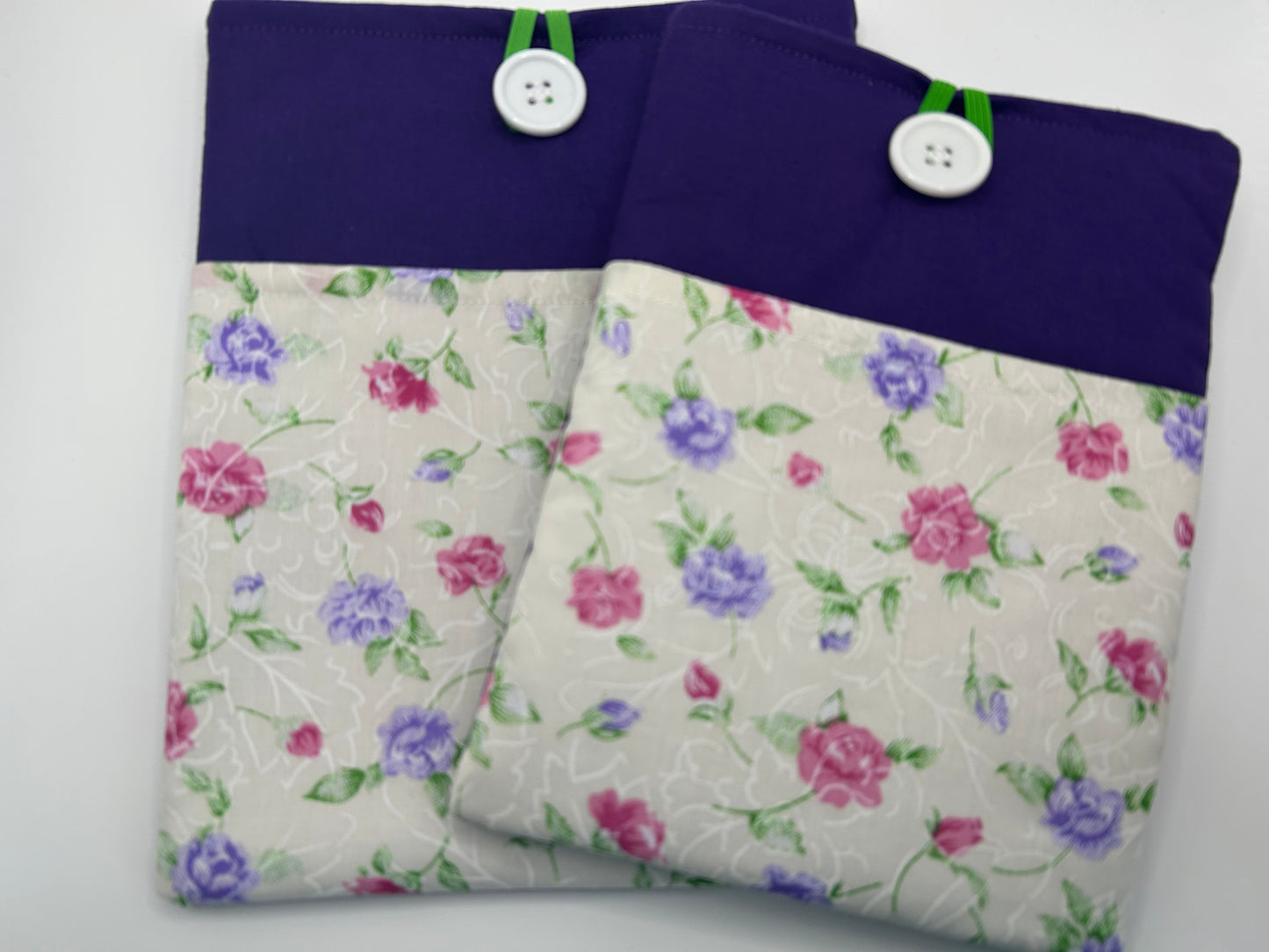 Purple Rose Matching Book and Kindle Sleeve Pack