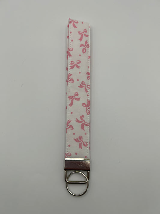 Pink Bow Wristlet