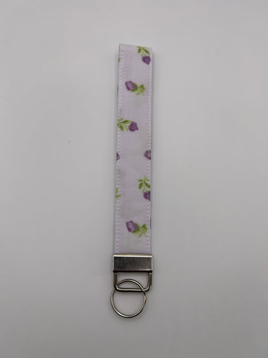 Ditsy Purple Flower Wristlet