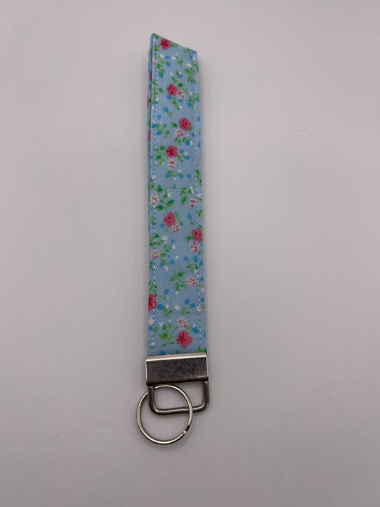 Pink Ditsy Floral Wristlet