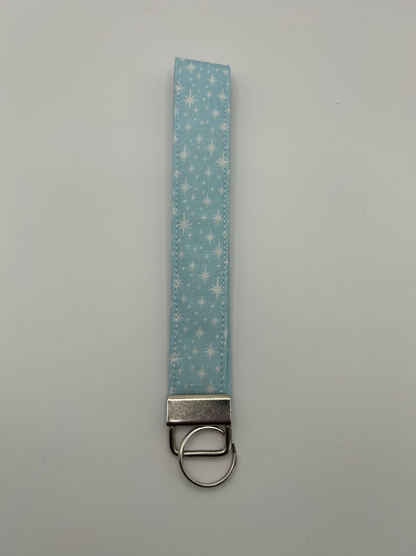 Blue with White Stars Wristlet