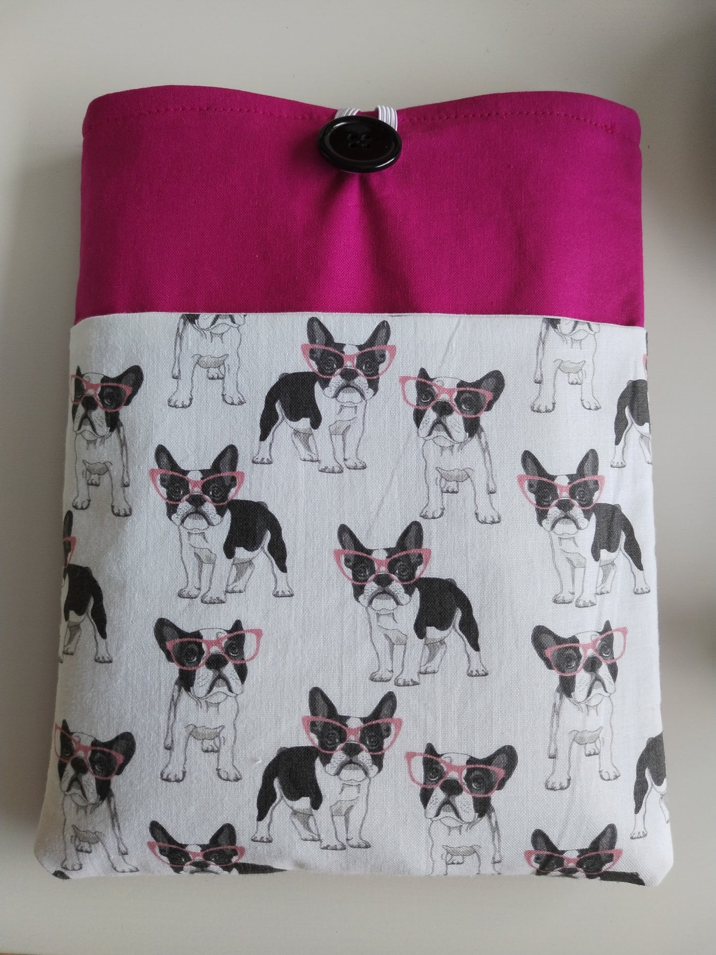 Standard Paperback Size Dog Book Sleeve in Pink (AR)
