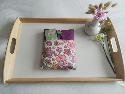 Purple Floral Book Sleeve (SR)