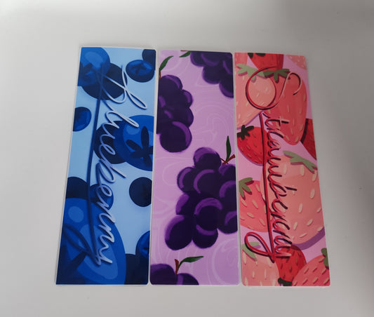 Laminated Fruit Bookmark Pack