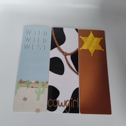Laminated Wild West Bookmark Pack