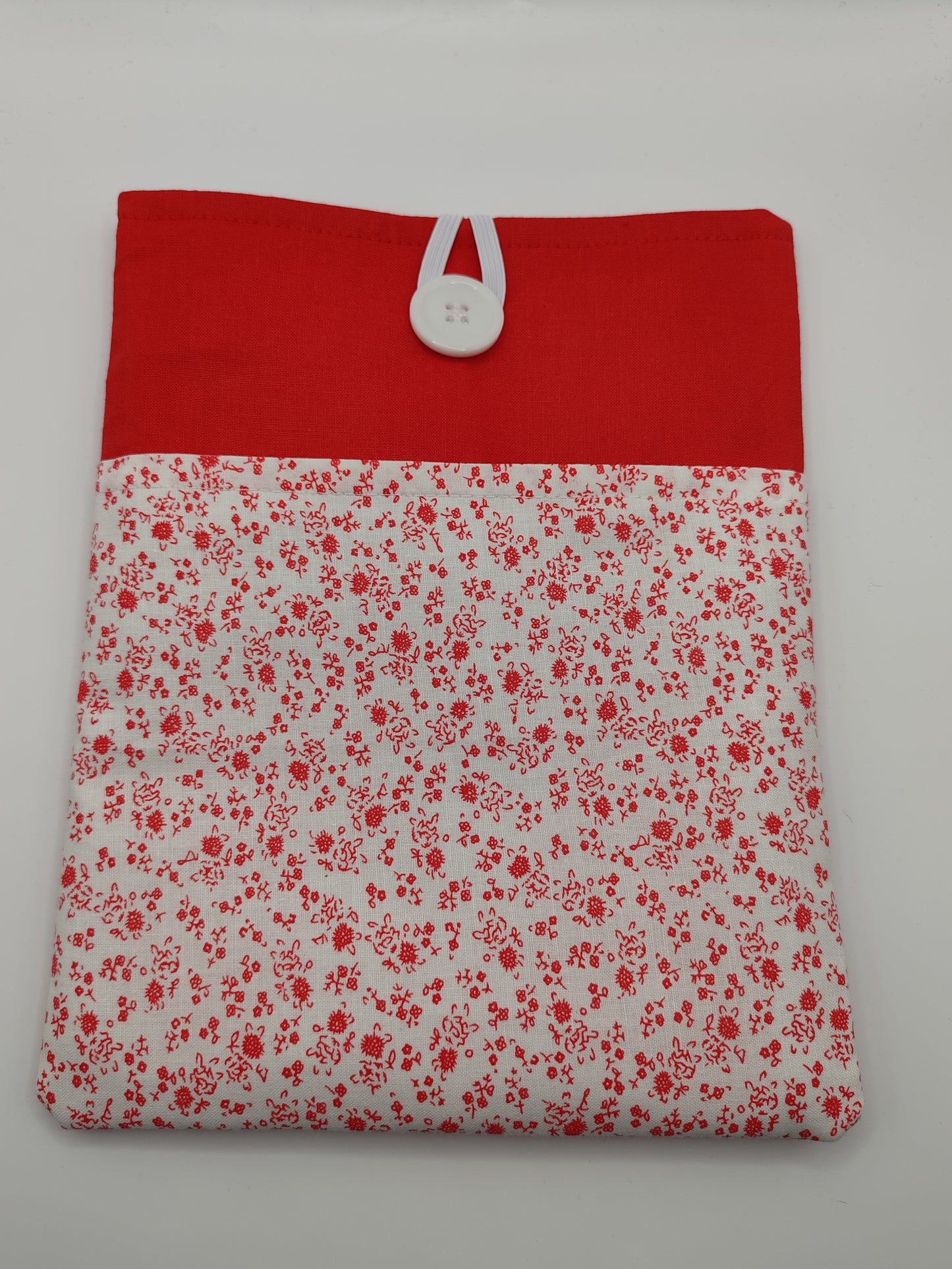 Red Ditsy Floral Book Sleeve