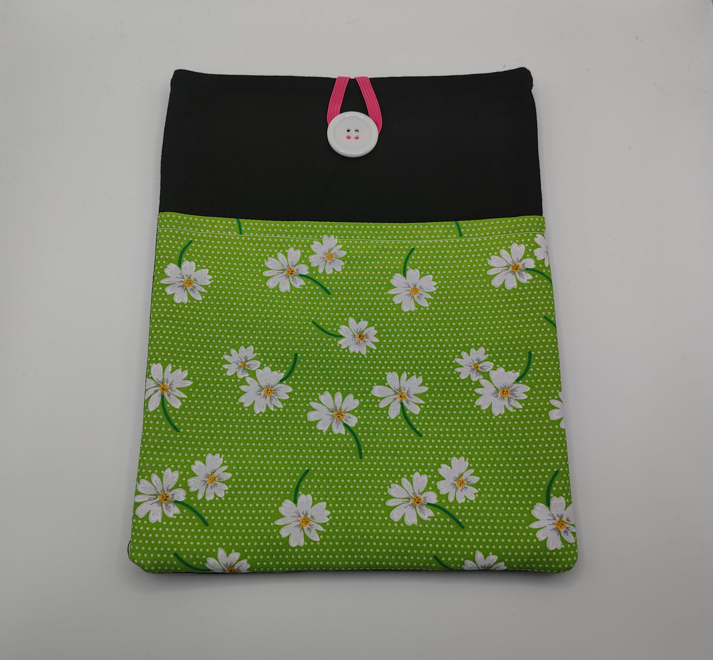 Green and Black Floral Book Sleeve (SR)