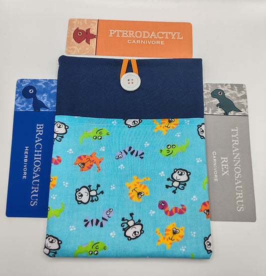 Animal Book Sleeve and Dinosaur Children's Bookmarks (CR)