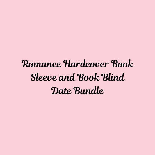 Romance Hardcover Book Sleeve and Book Blind Date Bundle