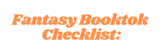 Fantasy Booktok Book Checklist