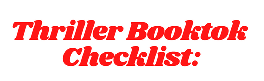 Thriller Booktok Book Checklist
