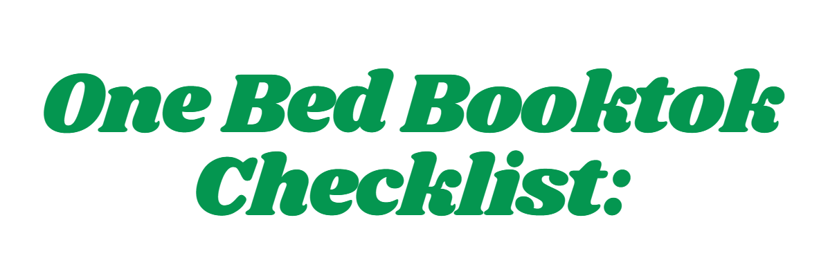 One Bed Booktok Book Checklist