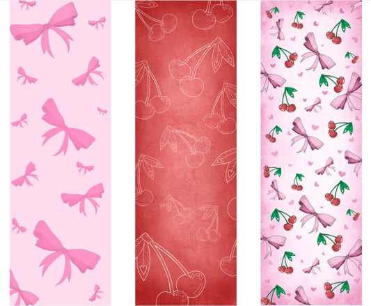 Cherries and Bows PDF Bookmarks