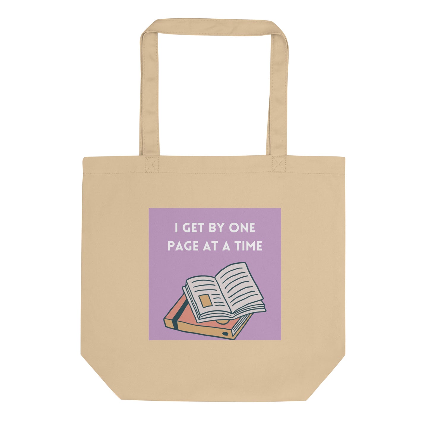 I Get By One Page at a Time Eco Tote Bag